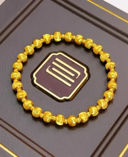 Ancient French Gold Five-way God of Wealth 5 Qian Di Half Bracelet Bracelet Retro New Chinese Style All-match Light Luxury Woven 1