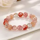 Ruifan Luxury Multicolor 8mm 10mm Natural Rutilated Quartz Crystal Beads Strand Beaded Women Bracelets Bangle Fine Jewelry 1154 1