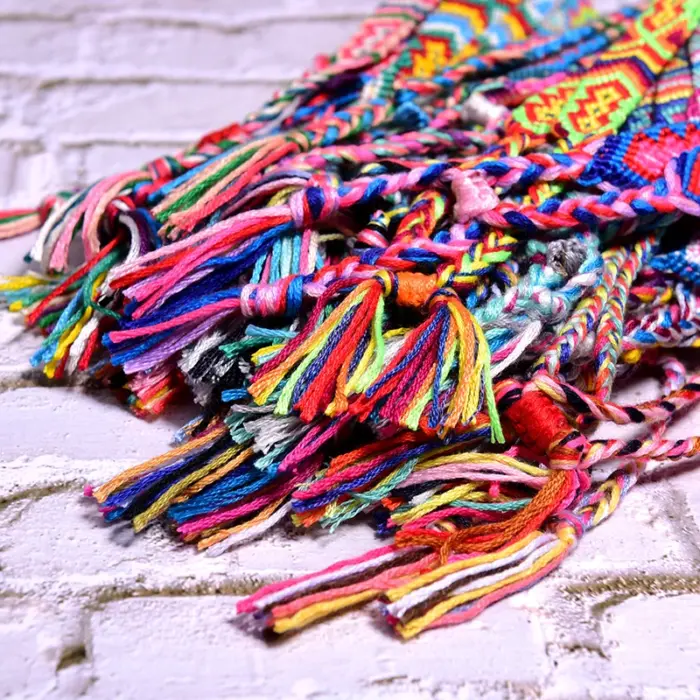 20 Pieces Random Color Friendship Bracelet for Women Fashion Handmade Macrame Braided Pulseras Femme Dropshipping 4