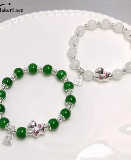 Chinese Style Zodiac Horse Bracelet For Women Men Life Year Amulet Lucky Beads Blessing Bracelet Friendship Couple Jewelry Gift 4