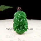 Natural Chinese White Jade Zodiac Pendant Spinach Green Jasper Twelve Zodiac Rat Ox Monkey Jewelry Accessories Lucky Amulet Gift 5