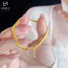 AU999 24K Gold Snake Bone Bracelet for Women: Exquisite Elegance Wrapped Around Your Wrist 3