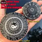 6CM/8CM Chinese Tai Chi Bagua Rotatable Feng Shui Compass Aluminum Alloy Chinese Master Supplies Luck Bless Home Decor Ornaments 1