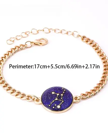 Zodiac Bracelet for Women 12 Constellation Sign Bracelet Color Changing Bracelet Temperature Sensing Mood Jewelry 6