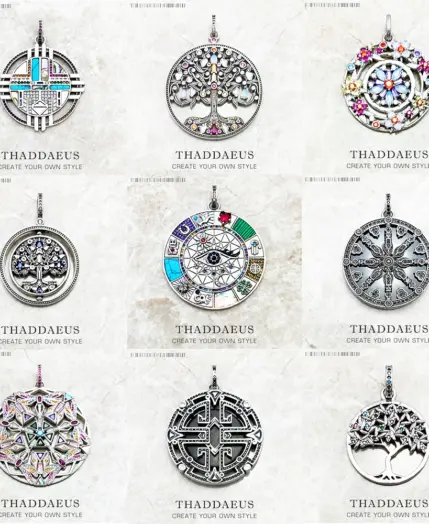 Amulet Magical Lucky Symbol Tree Flower Karma Whell Sun Bird Butterfly Pendants Jewelry 925 Sterling Silver Gift For Women Men 1 Amulet Magical Lucky Symbol Tree Flower Karma Whell Sun Bird Butterfly Pendants Jewelry 925 Sterling Silver Gift For Women Men 1