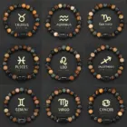 12 zodiac signs Bracelets Capricorn Taurus Cancer Virgo Pisces Bracelets Ladies Men Couples Friendship Jewelry Gift Bracelets 6