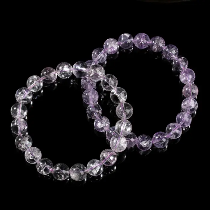 JD Natural Astrist Amethyst Bead Strand Bracelets Women Luxury Crystal Reiki Healing Energy Stretch Bracelet Female Party Gifts 4