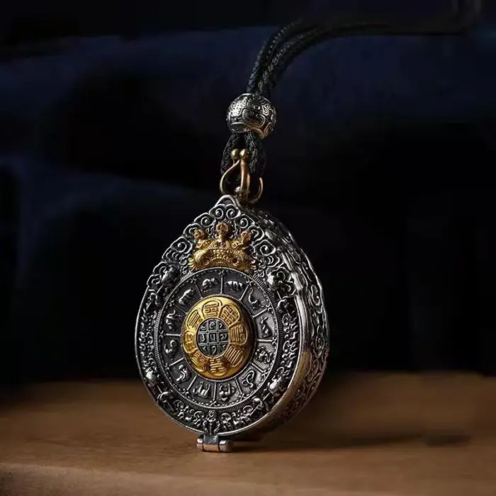 Tibetan Buddhism Lotus Pendant Necklace for Mewn Women Vintage 12 Zodiac Amulet Necklace Chinese Feng Shui Gossip Jewelry Gift 1 Tibetan Buddhism Lotus Pendant Necklace for Mewn Women Vintage 12 Zodiac Amulet Necklace Chinese Feng Shui Gossip Jewelry Gift 1