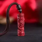 Luxury Red Cinnabar Chinese Zodiac Pendant Heart Sutra Gemstone Necklace Real Natural Jewelry Women Accessories Energy Gifts 1
