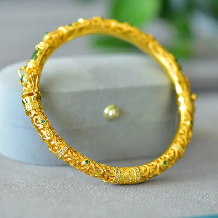 Natural, Hetian Jade, jasper silk hollow bracelets, fashion earrings rings, pendants, Wholesale 02 5