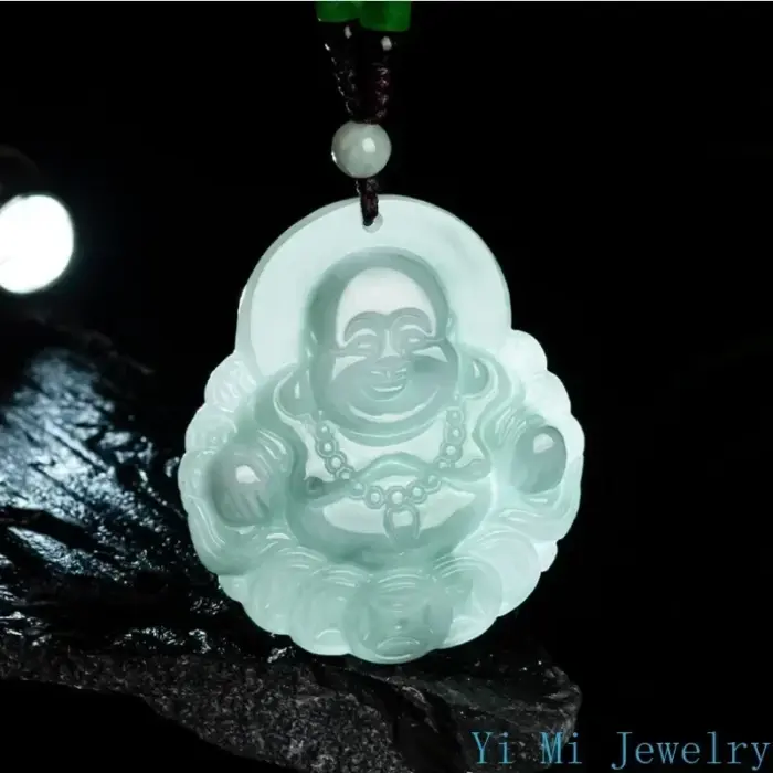 Natural Myanmar A-grade Jade Pendant Money Buddha Nuo Kinds Jade Pendant Fashion High grade Men's and Women's Jewelry Pendant 4