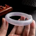 Ice jade violet spring color jade bracelet women 4
