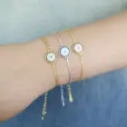 Classic 925 Sterling Silver Women Jewelry Geometric Round Evil Eye Charm Lovely Bracelet 6