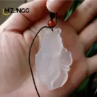 Natural Agate Chalcedony Goldfish Pendant Hand Carved Chalcedony Gold Fish Lucky Blessing Necklace Pendant Fine Jewelry 4