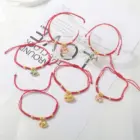 1Piece 2026 Horse Year Lucky Red Rope Bracelet Chinese Style Zodiac Horse Braided Bracelet Women Fashion Jewelry 2