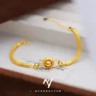 Women's Bird's Nest Lucky Bead Bracelet, 24K Gold, AU999 | 3
