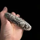 Mai Chuang/Tibetan Silver Chinese Zodiac Embossed Dragon and Phoenix Bangle Accessories Exquisite for Men and Women Couple Gift 3