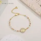 FanSibao Fashion Frontier Maria Statue Tri color Mixed Bead Bracelet Cross Design Women's Exclusive Bracelet 2