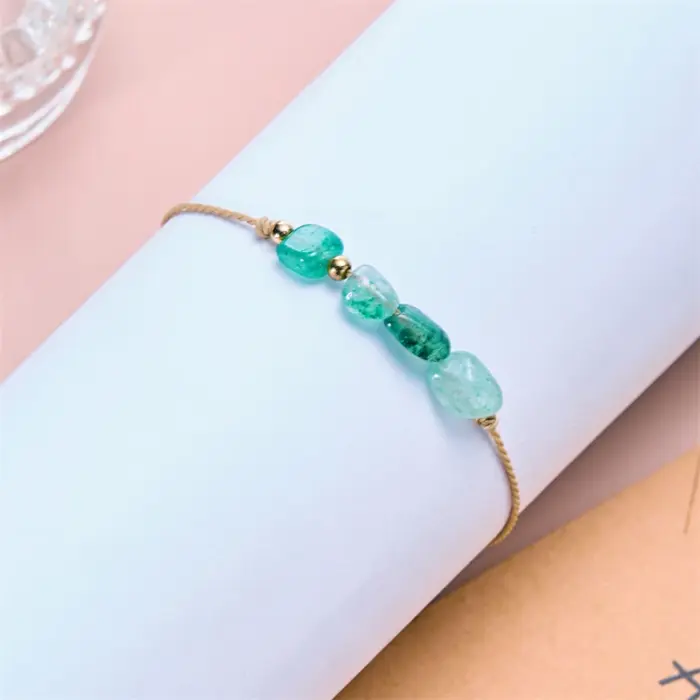 12 Zodiac Signs Woven Card Paper Bracelet for Women Men Minimalist Natural Stone Handmade Braided Bracelet Friendship Jewelry 5