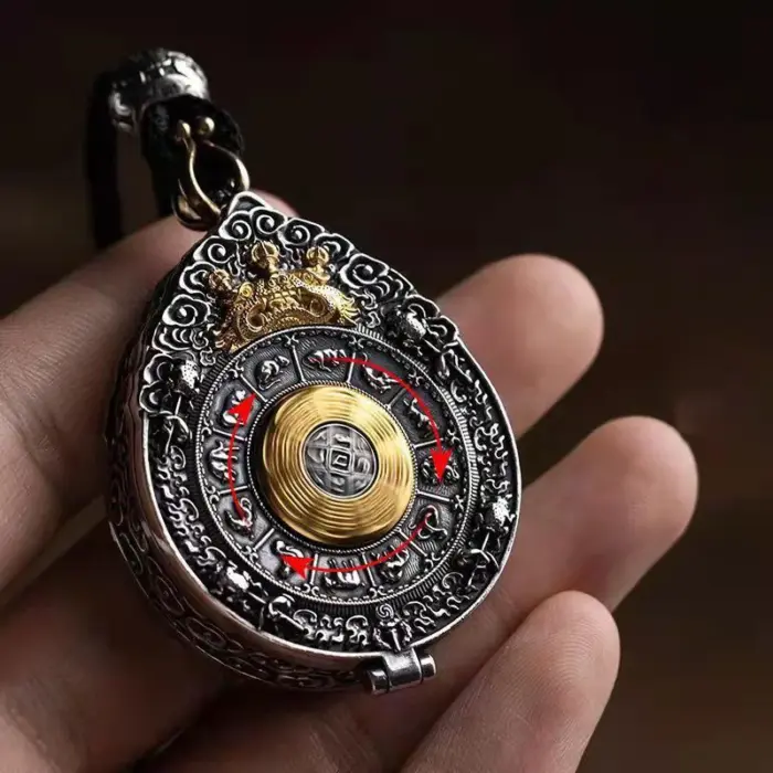 Tibetan Buddhism Lotus Pendant Necklace for Mewn Women Vintage 12 Zodiac Amulet Necklace Chinese Feng Shui Gossip Jewelry Gift 3 Tibetan Buddhism Lotus Pendant Necklace for Mewn Women Vintage 12 Zodiac Amulet Necklace Chinese Feng Shui Gossip Jewelry Gift 3