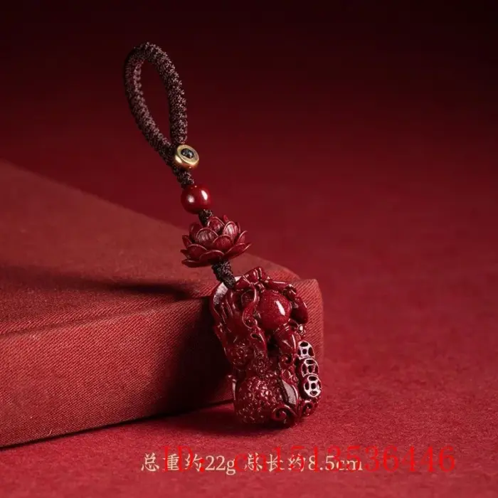 Customized Cinnabar Lotus Pixiu Key Chain Organic Jewellery Carved Fashion Chinese Charm Gifts Amulet Bag Buckle Pendant Red 3 Customized Cinnabar Lotus Pixiu Key Chain Organic Jewellery Carved Fashion Chinese Charm Gifts Amulet Bag Buckle Pendant Red 3