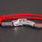 Handwoven 999 Sterling Silver Charm Lucky Red String Bracelet Dragon Men and Women's Jewelry 3