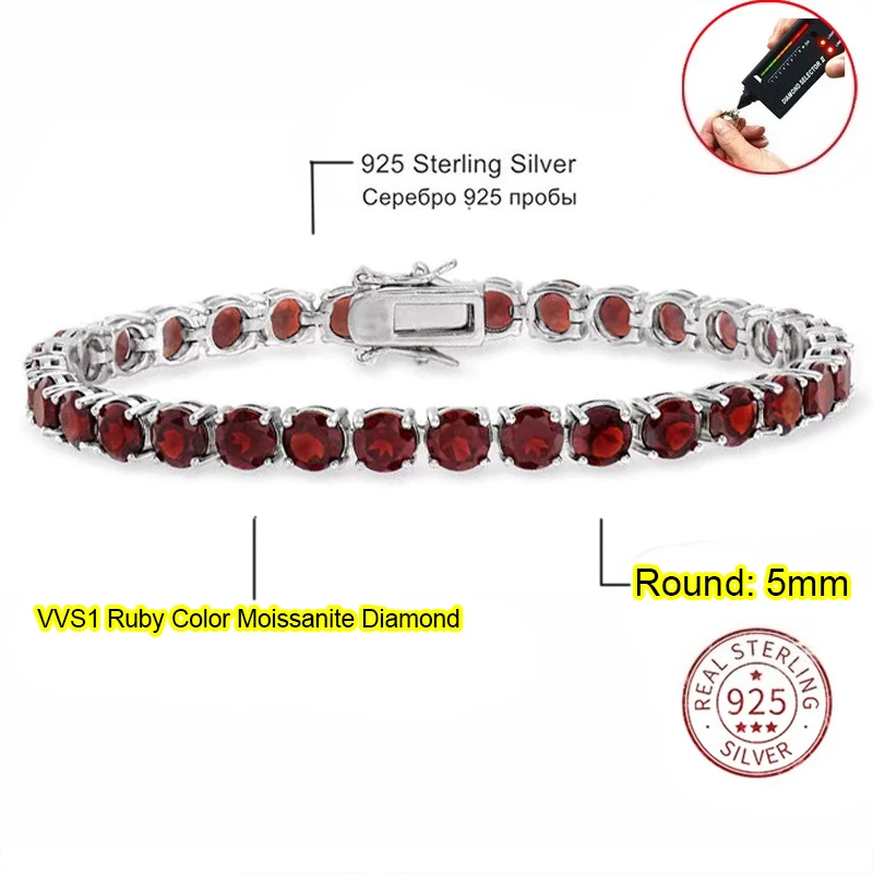5mm Garnet colour