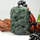 hotan wealth body protection field real jade pendant zodiac wealth dragon carving chinese dragon pendant male real wealth 1