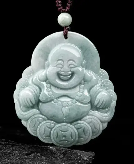 Natural Myanmar A-grade Jade Pendant Money Buddha Nuo Kinds Jade Pendant Fashion High grade Men's and Women's Jewelry Pendant 1