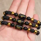 12 Zodiac Bracelets Natural Stone Cancer Virgo Leo Libra Bracelet Couples Friendship Gifts Bracelets jewelry pulsera hombre 6