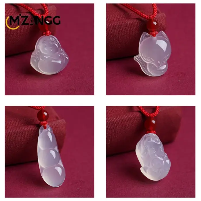Natural Agate Chalcedony Pendant Peace Buckle Maitreya Buddha Gourd Small Fox Pendant Personality Jewelry Lucky Amulet Gift 1 Natural Agate Chalcedony Pendant Peace Buckle Maitreya Buddha Gourd Small Fox Pendant Personality Jewelry Lucky Amulet Gift 1
