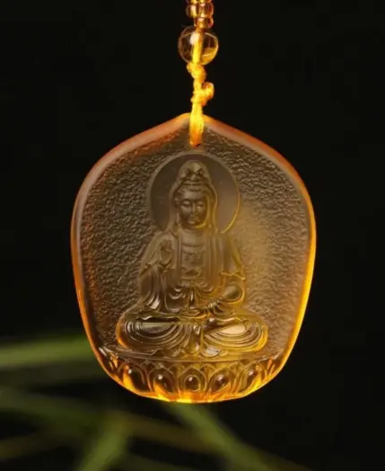 Chinese Yellow crystal Water Droplet Guanyin Bodhisattva Pendant Jewellery Fashion Hand-Carved Accessories DIY Women Man Amulet 1 Chinese Yellow crystal Water Droplet Guanyin Bodhisattva Pendant Jewellery Fashion Hand-Carved Accessories DIY Women Man Amulet 1