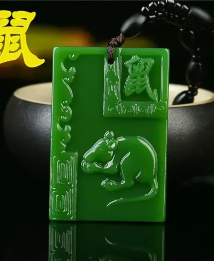 Chinese Natural White Jade Hand-carved Zodiac Tiger Pendant Ten Fine Jewelry Men and Women Zodiac Necklace Popular Gifts 2