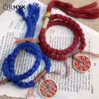 Chinese Mountain Ghost Spend Money Bracelet National Wind Tibetan Hand Woven CoupleLucky Red Bracelets Bang Rope Bangles 4