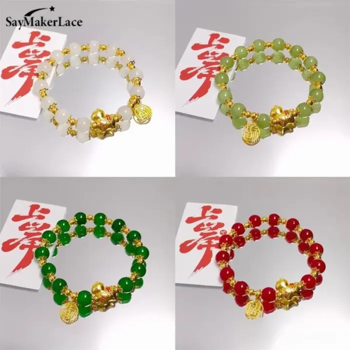 Chinese Style Zodiac Horse Bracelet For Women Men Life Year Amulet Lucky Beads Blessing Bracelet Friendship Couple Jewelry Gift 6