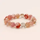 Ruifan Luxury Multicolor 8mm 10mm Natural Rutilated Quartz Crystal Beads Strand Beaded Women Bracelets Bangle Fine Jewelry 1154 4