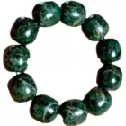 Natural Tibetan Tibetan Jade Medicine King Stone Serpentine Gold Flower Old Bead Bracelet Men's and Women's Health Care Jewelry 2