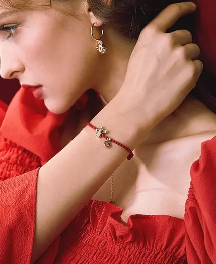 Red Rope Bracelet Zodiac Rats Bracelets For Women Birthday Lucky Wish Jewelry Bangle Girl New Year Christmas Ornaments Xmas Gift 3