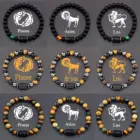 12 Zodiac Sign Bracelet Homme Constellation Bracelet for Men Aries Virgo Leo Libra Charm Bangle Women Friendship Jewelry on Hand 1