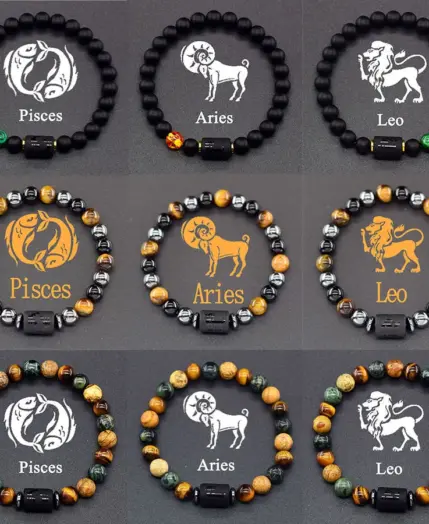12 Zodiac Sign Bracelet Homme Constellation Bracelet for Men Aries Virgo Leo Libra Charm Bangle Women Friendship Jewelry on Hand 1 12 Zodiac Sign Bracelet Homme Constellation Bracelet for Men Aries Virgo Leo Libra Charm Bangle Women Friendship Jewelry on Hand 1