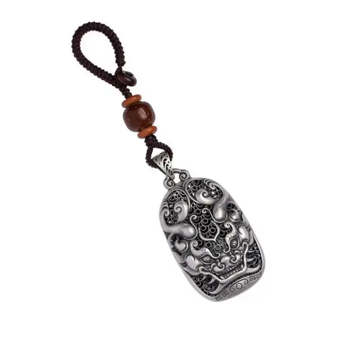 Lucky Pixiu Amulet Chinese Feng Shui Jewelry for Attracting Wealth Warding Off Evil Boosting Luck Pendant Keychain Car Decor 5
