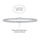 JIUZUAN S925 Sterling Silver Moissanite Tennis Bracelet for Women Simple Row Design Elegant Sparkling Jewelry for Daily Wear 2