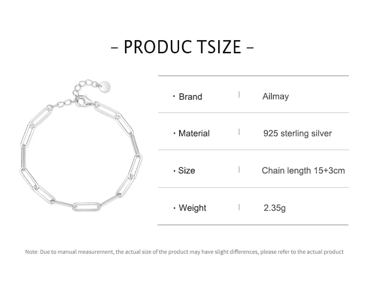 925 Sterling Silver Simple Hollow Out Geometric Bracelets for Women Trendy Chain Bracelets Party Accessories Fine Jewelry