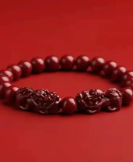 Vintage Red Cinnabar Beads Bracelets for Women Men Charm Pixiu Wealth Lucky Amulet Bracelet Unisex Prayer Jewelry Birthday Gift 1 Vintage Red Cinnabar Beads Bracelets for Women Men Charm Pixiu Wealth Lucky Amulet Bracelet Unisex Prayer Jewelry Birthday Gift 1