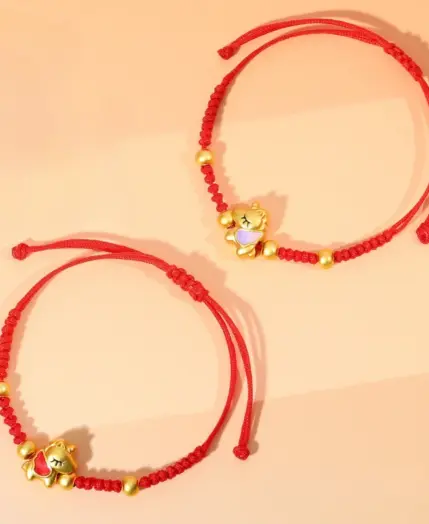 2026 Horse Year New Handmade Woven Red String Bracelet Unisex Lucky Protection Chinese Zodiac New Year Daily Wear Jewelry Gifts 1