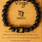 12 Zodiac Sign Virgo Leo Libra Horoscope Bracelets Women 8mm Natural Stone Beads 12 Constellation Bracelet Birthday Jewelry Gift 2