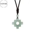 natural stone Chinese knot Quartz crystal Turquoises Agates aventurine necklace pendant Jewelry necklace for Women men gift 2