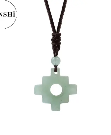 natural stone Chinese knot Quartz crystal Turquoises Agates aventurine necklace pendant Jewelry necklace for Women men gift 2 natural stone Chinese knot Quartz crystal Turquoises Agates aventurine necklace pendant Jewelry necklace for Women men gift 2