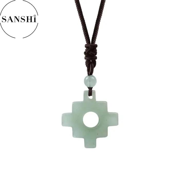 natural stone Chinese knot Quartz crystal Turquoises Agates aventurine necklace pendant Jewelry necklace for Women men gift 2 natural stone Chinese knot Quartz crystal Turquoises Agates aventurine necklace pendant Jewelry necklace for Women men gift 2