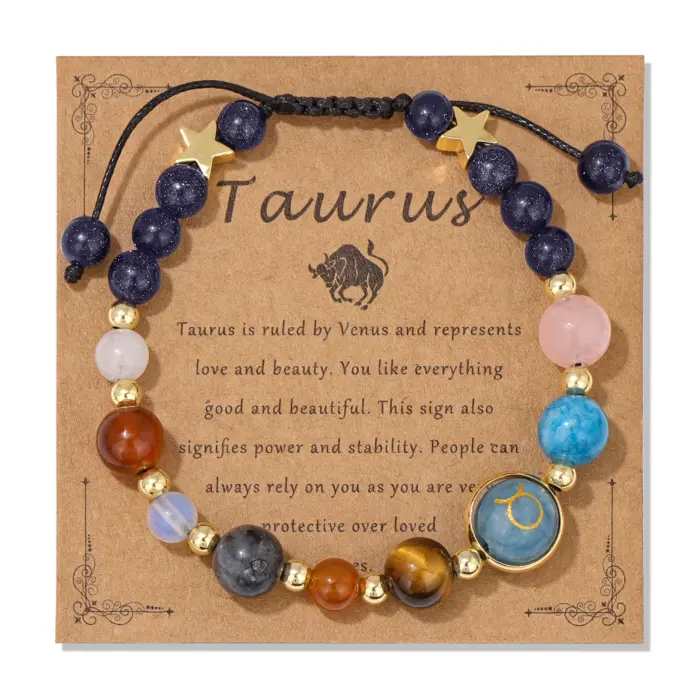 12 Zodiac Signs Natural Stone Bracelet Taurus Cancer Virgo Pisces Charm Bracelets for Women Men Couples Friendship Jewelry Gift 4 12 Zodiac Signs Natural Stone Bracelet Taurus Cancer Virgo Pisces Charm Bracelets for Women Men Couples Friendship Jewelry Gift 4